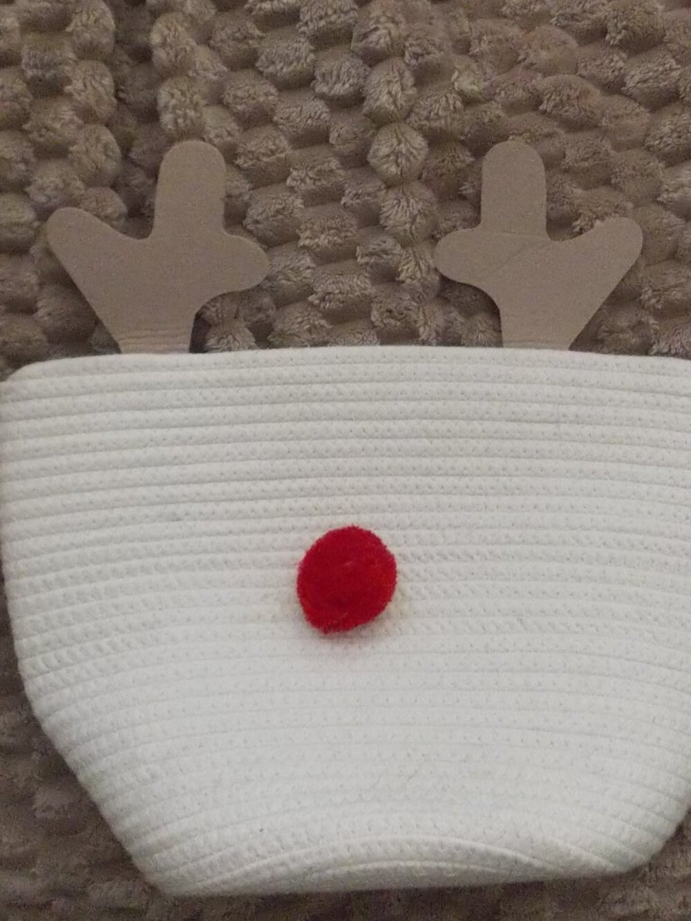 Pottery Barn Christmas Reindeer Basket